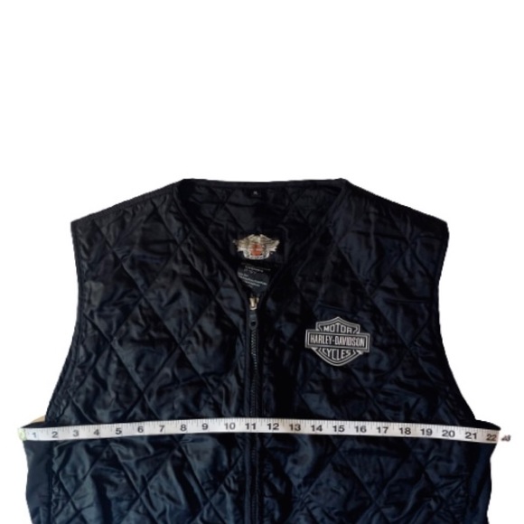 Men’s Harley Davidson Black Vest Riding Gear Quilt - Picture 5 of 12